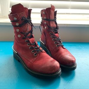 AS98 Bellamy Boots, Cranberry - size 38